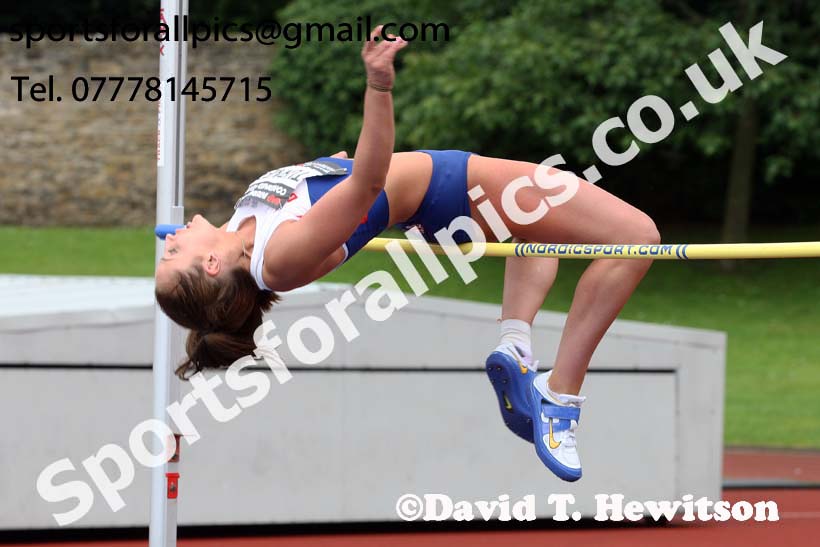 Womens heptathlon high jump, EAP International Cominted Events, Hexham. Photo: David T. Hewitson/Sports for All Pics